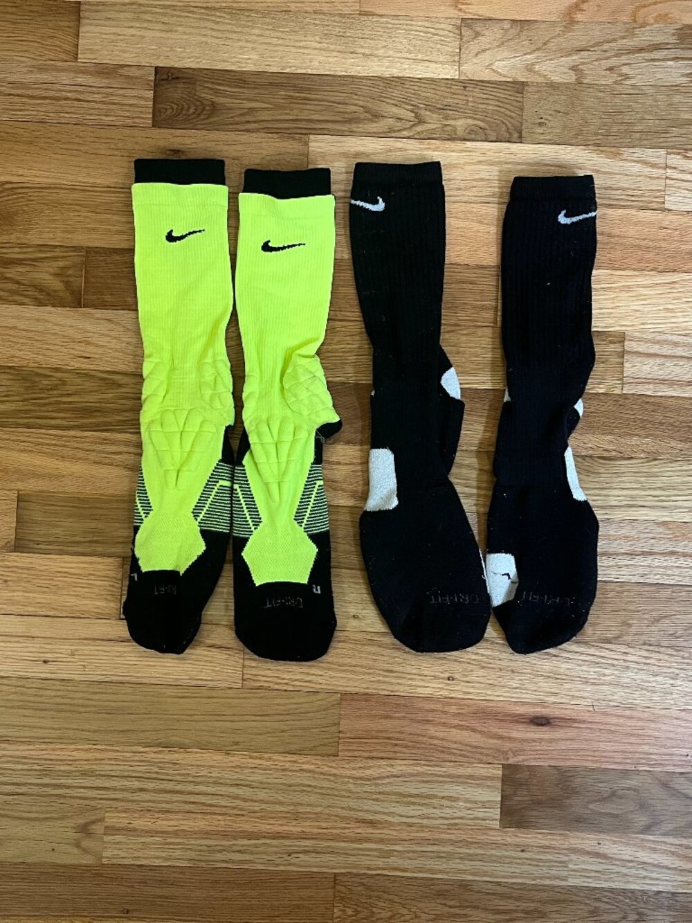 Lot of 2 Men's XL 12-15 Nike Hyper Elite Basketball Dri Fit Crew Socks